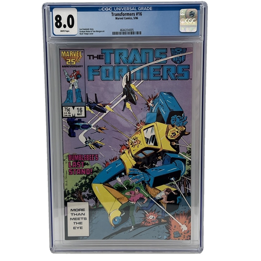 TRANSFORMERS‎ #16 (1986) CGC 8.0 WHITE PAGES